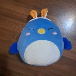 Squishmallows Blue Plush Bird. Easter Or Spring Themed